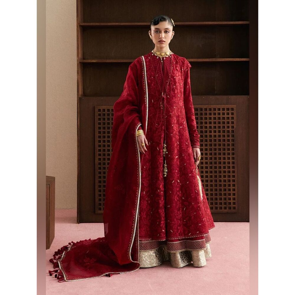 SUFFUSE BY SANA YASIR SILK PAKISTANI LUXURY DESIGNER WEDDING BRIDAL FORMAL DRESS